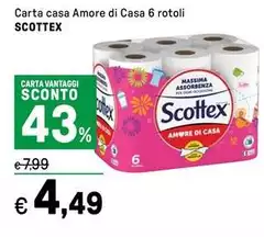 Scottex - Carta Casa Amore Di Casa 6 Rotoli