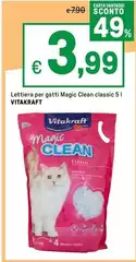 Vitakraft - Lettiera Per Gatti Magic Clean Classic