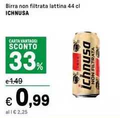 Ichnusa - Birra Non Filtrata Lattina