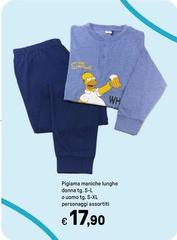 Pigiama Maniche Lunghe Donna Tg, S-L O Uomo