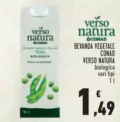 Biologica - Bevanda Vegetale Verso Natura