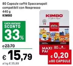Kimbo - Capsule Caffé Spaccanapoli Compatibili Con Nespresso