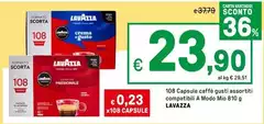 Lavazza - 108 Capsule Caffè Compatibili A Modo Mio