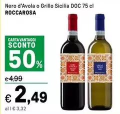 Roccarosa - Nero D'Avola O Grillo Sicilia DOC