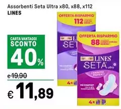 Lines - Assorbenti Seta Ultra