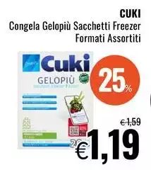 Cuki - Congela Gelopiù Sacchetti Freezer