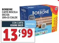 Caffe Borbone - Miscela Decisa 100+15 Cialde Caffe Borbone - Miscela Decisa 100+15 Cialde