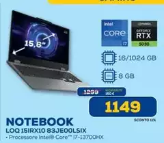 Notebook LOQ 15IRX10 83JE00LSIX