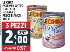 Le chat - Le Chat Pate Per Gatto Le chat - Le Chat Pate Per Gatto