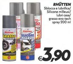 Rhütten - Sblocca E Lubrifica/ Silicone Milleusi/ Lubri Casa/ Grasso Evo-tech Spray