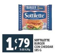 Sottilette - Burger Con Cheddar Sottilette - Burger Con Cheddar
