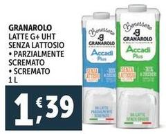 Granarolo - Latte G+ UHT Senza Lattosio Parzialmente Scremato
