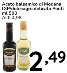Ponti - Aceto Balsamico Di Modena IGP/Dolceagro Delicato