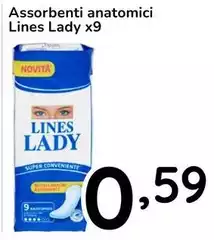Lines Lady - Assorbenti Anatomici