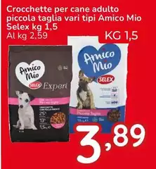Selex - Crocchette Per Cane Adulto Piccola Taglia Amico Mio Selex - Crocchette Per Cane Adulto Piccola Taglia Amico Mio