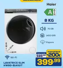 Haier - Lavatrice Slim HW80-B14IGIT