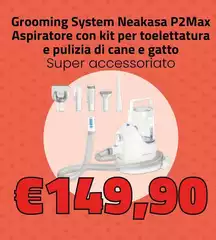 Neakasa - Grooming System P2Max Aspiratore Con Kit Per Toelettatura E Pulizia Di Cane E Gatto Neakasa - Grooming System P2Max Aspiratore Con Kit Per Toelettatura E Pulizia Di Cane E Gatto