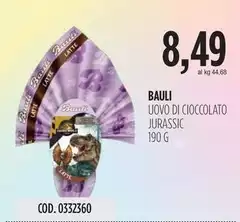 Bauli - Uovo Di Cioccolato Jurassic