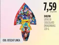 Dolfin Uovo Di Cioccolato Dragonball