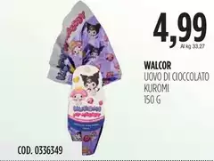 Walcor - Uovo Di Cioccolato Kuromi Walcor - Uovo Di Cioccolato Kuromi
