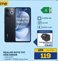 Realme -  Note 70t 4gb/256gb