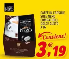 Sole Nero - Caffè In Capsule Compatibili Dolce Gusto