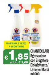 Chanteclair - Sgrassatore Con Erogatore Disinfettante