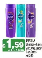 Sunsilk - Shampoo Liscia/ 2in 1 Cap.Lisci/ Cap.Grassi