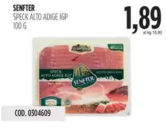 Senfter - Speck Alto Adige IGP