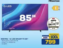 Hisense - Q-Led Smart Tv 85"