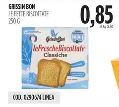 Grissin bon - Le Fette Biscottate Grissin bon - Le Fette Biscottate