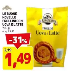 Le buone novelle - Le Buone Novelle Frollini Con Uova E Latte