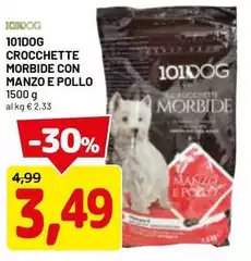 101Dog - 101dog Crocchette Morbide Con Manzo E Pollo 101Dog - 101dog Crocchette Morbide Con Manzo E Pollo