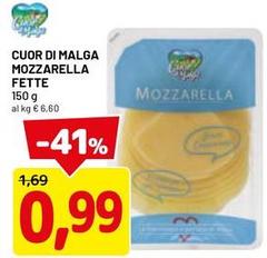 Cuor di malga - Mozzarella Fette Cuor di malga - Mozzarella Fette