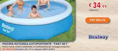 Bestway - Piscina Rotonda Autoportante "Fast Set"