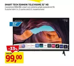 Ty - TECH 32HHOIK Televisore 32" HD