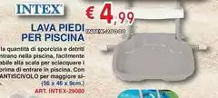 Intex - Lava Piedi Per Piscina Intex - Lava Piedi Per Piscina