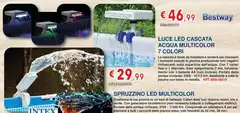 Bestway - Luce Led Cascata Acqua Multicolor/Spruzzino Led Multicolor