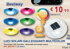Bestway - Luci Solari Galeggianti Multicolor Bestway - Luci Solari Galeggianti Multicolor