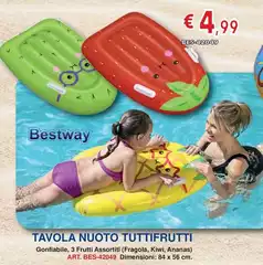 Bestway - Tavola Nuoto Tuttifrutti Bestway - Tavola Nuoto Tuttifrutti