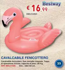 Bestway - Cavalcabile Fenicottero Bestway - Cavalcabile Fenicottero