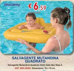 Bestway - Salvagente Mutandina Quadrato Bestway - Salvagente Mutandina Quadrato