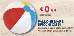 Bestway - Pallone  Spicchi Cm 51