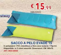 Bestway - Sacco A Pelo Evade 15 Bestway - Sacco A Pelo Evade 15
