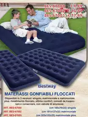 Bestway - Materassi Gonfiaibili Floccati