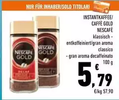 Nescafé - Caffè Gold