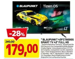 Blaupunkt - Smart Tv 43" Full Hd