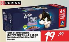 Purina - Felix Ghiottonerie Multipack Poll Pollo Manzo Salmone E Tonno