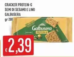 Galbusera - Cracker Protein-G Semi Di Sesamo E Lino