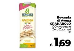 Granarolo - Bevanda Di Avena 100% Vegetale Zero Zuccheri